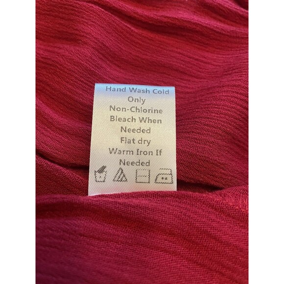 NWT Hazel 3/4 Sleeve Women's Size 2X Open Red Daryle Peasant Top - Picture 11 of 11